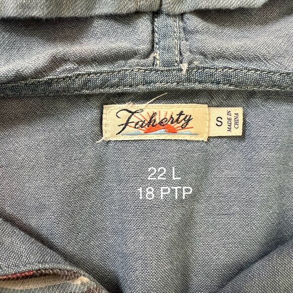 Faherty Baja Poncho Women's Small Multicolor Striped Hooded Pullover - Picture 6 of 8